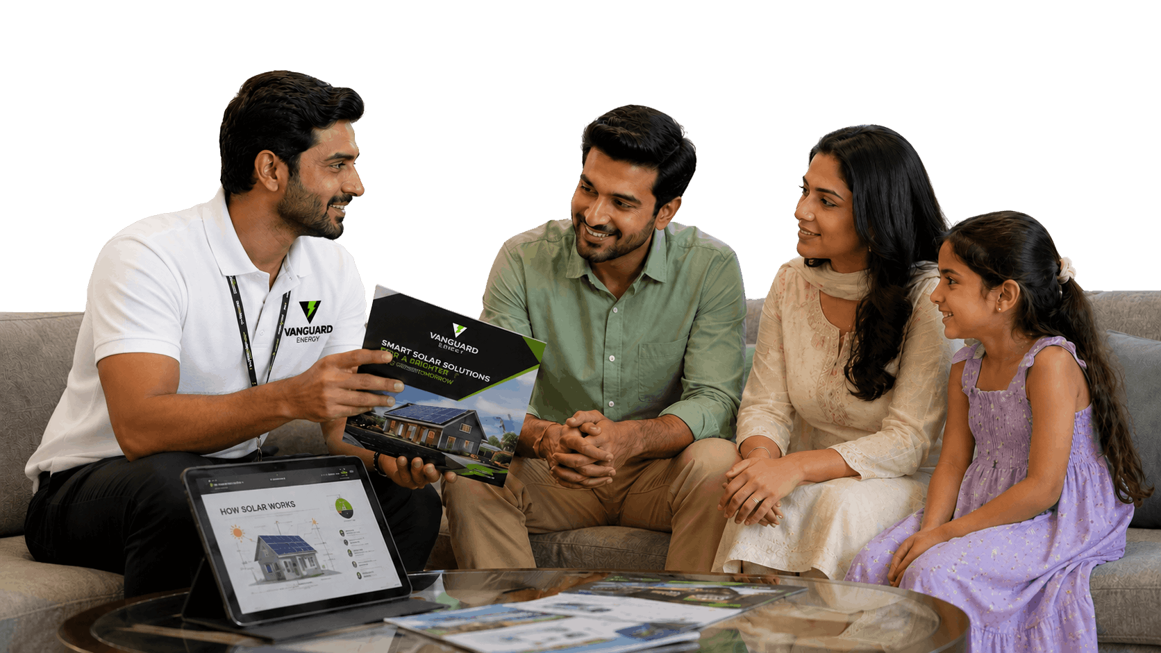 Happy Family with Vanguard Solar